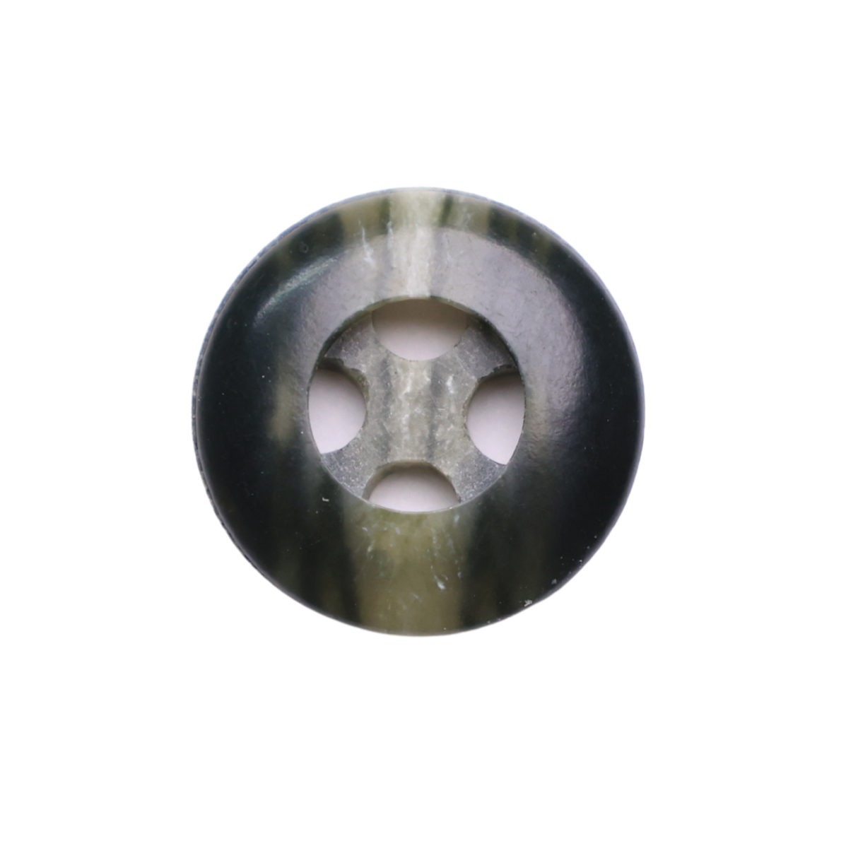 AUBURN Button : Green(#1155), 4-Hole, 2 Sizes, by Dozen(12 pcs)/Gross(144 pcs)