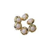 6PC Gold Pearl Shank Button – 5/8" (1.59 cm)