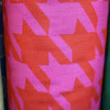 Bold Houndstooth Print Cotton Fabric – 57 inches, 100% Cotton - By the Yard