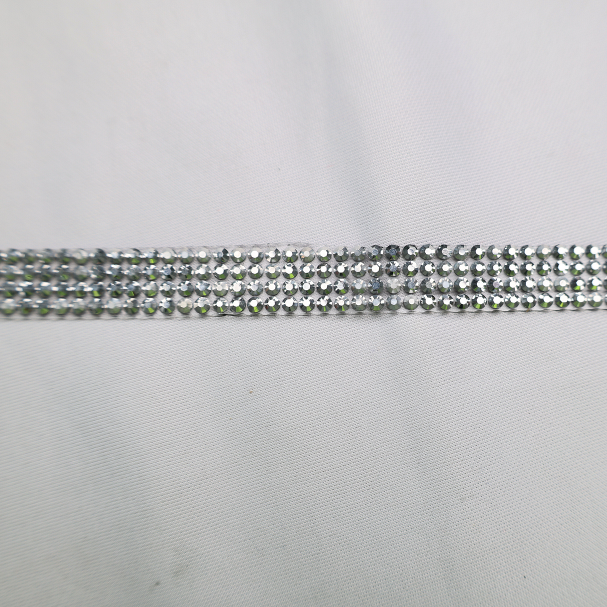Silver Rhinestone Trim- 0.5 Inch/10YDS (#SIL20)