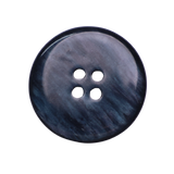 SEDAN Button: Silver(#45), 4-Hole, 4 Sizes, by Dozen(12 pcs)/Gross(144 pcs)