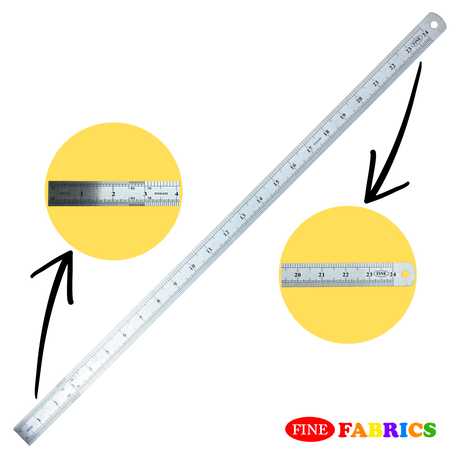 Metal Rulers: Stainless Steel, Straight Edge Rulers, 6/12/18/24/36 Inches