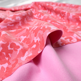 Printed Suede Scuba Double Knit Fabric/4 colors Camo Collection - By the Yard