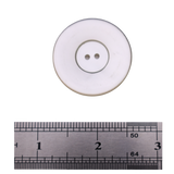 JANET Button : Pearl White, 4-Hole, 1 Size(L55), by Dozen(12 pcs)/Gross(144 pcs)