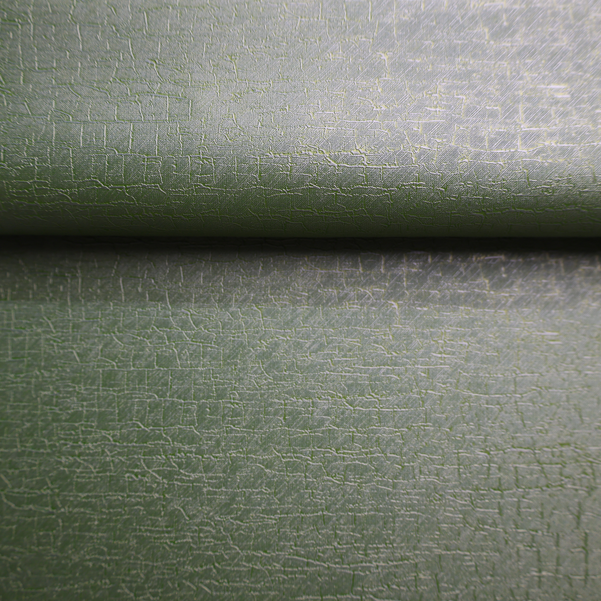 Vinyl Faux Leather Upholstery Fabric - Metallic Crack Pattern(2Colors)