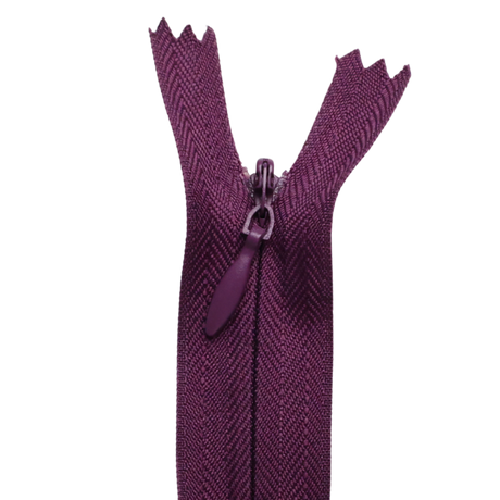 All Purpose, Plastic Invisible Zippers -18", Purple Shade
