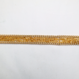 Gold Beaded Chain Trim - 0.5 Inch/10YDS (#GD03)