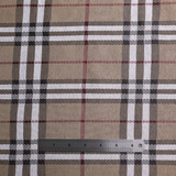 Classic Check Double Knit – Beige/Black - By the Yard