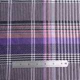 Pink/Purple Check Double Knit Fabric - By the Yard