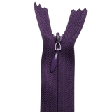 All Purpose, Plastic Invisible Zippers -18", Purple Shade