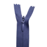 All Purpose, Plastic Invisible Zippers -18", Blue Shade