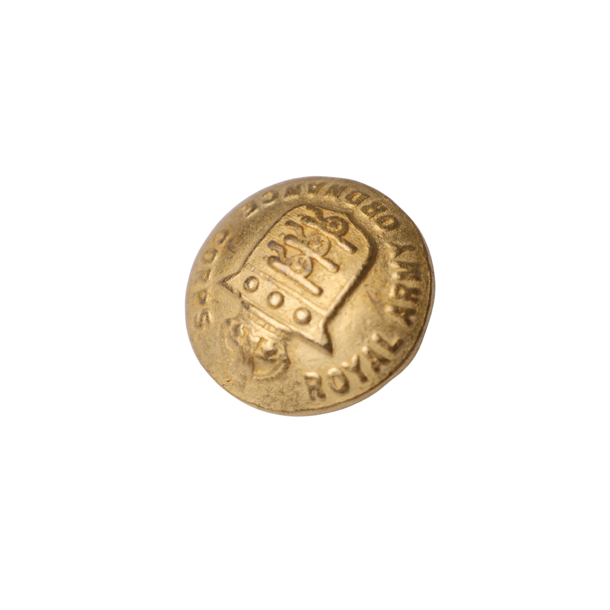 3PC Vintage Brass shank Button – 7/8" (2.22 cm)