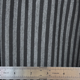 Ponte Knit Fabric Black & Gray Stripe(#Ponte-601) - By The Yard