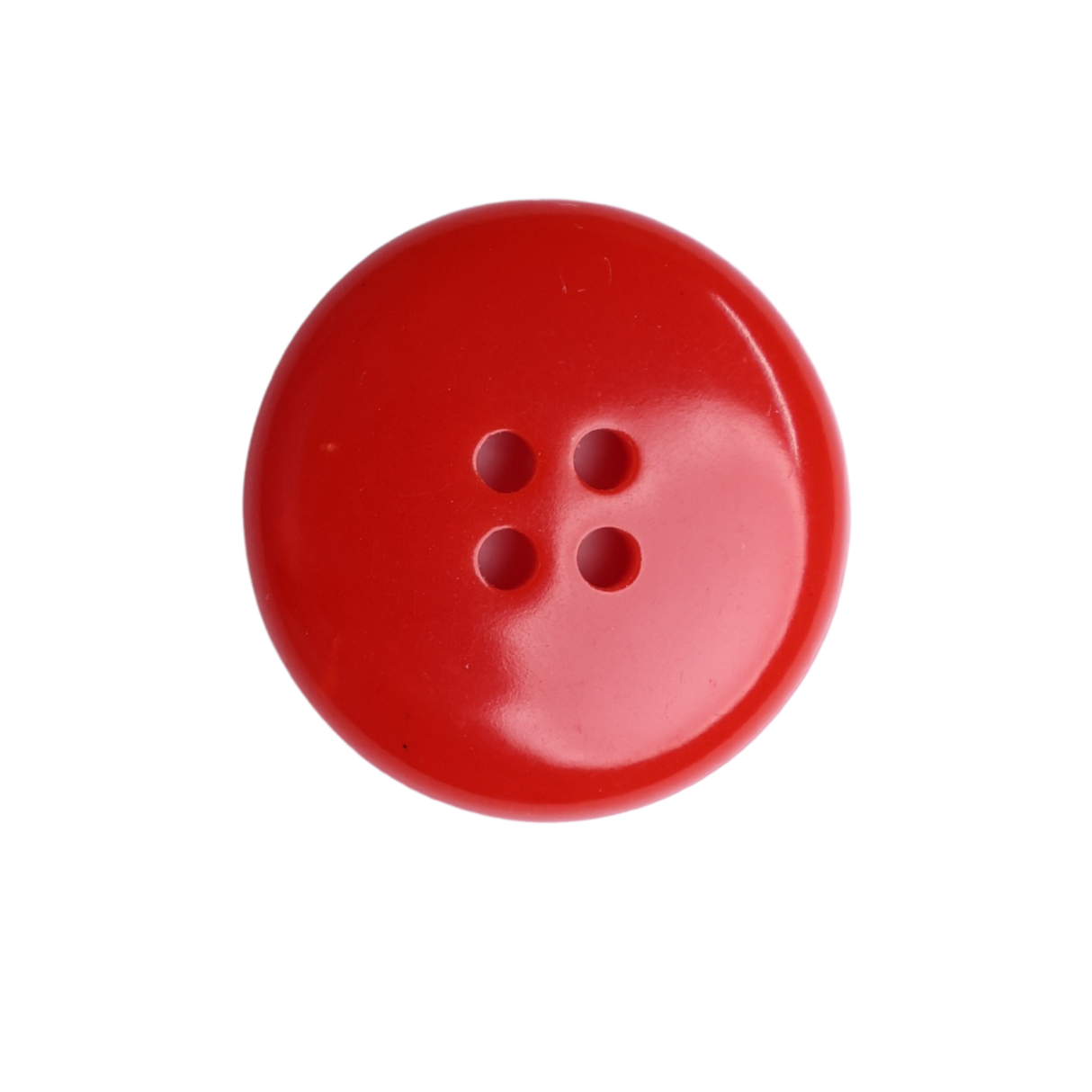 RENO Button : Red(#6611),  4-Hole, 4 Sizes, by Dozen(12 pcs)/Gross(144 pcs)
