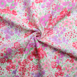 100% Cotton Flannel Fabric / Floral Printed - By the Yard