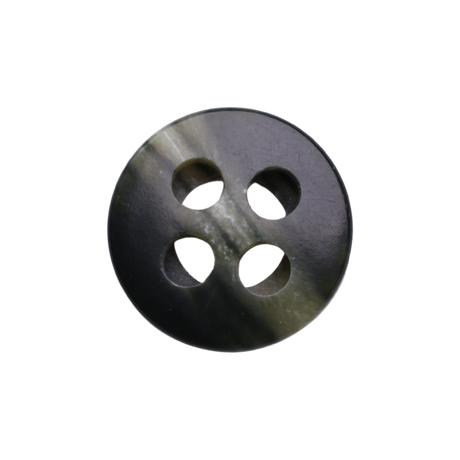 AUBURN Button : Green(#1155), 4-Hole, 2 Sizes, by Dozen(12 pcs)/Gross(144 pcs)