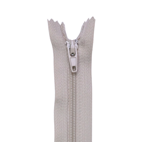 Plastic Normal Zippers: 24", Closed-End, All-Purpose, NEUTRAL Shade