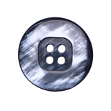 SEDAN Button: Silver(#45), 4-Hole, 4 Sizes, by Dozen(12 pcs)/Gross(144 pcs)