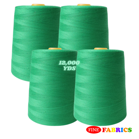 Sewing Threads: 12,000 Yards: All-Purpose: 100% Polyester: Tex24: 6 Colors: Single/Pack