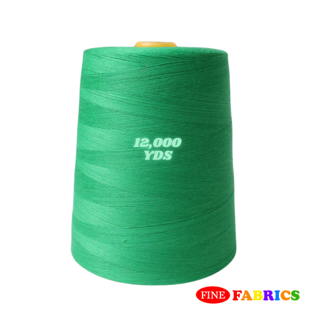 Sewing Threads: 12,000 Yards: All-Purpose: 100% Polyester: Tex24: 6 Colors: Single/Pack