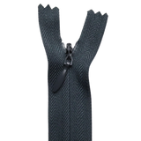 All Purpose, Plastic Invisible Zippers -18", Gray Shade