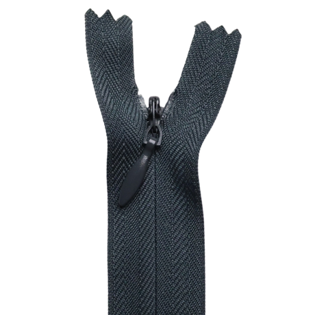 All Purpose, Plastic Invisible Zippers -18", Gray Shade