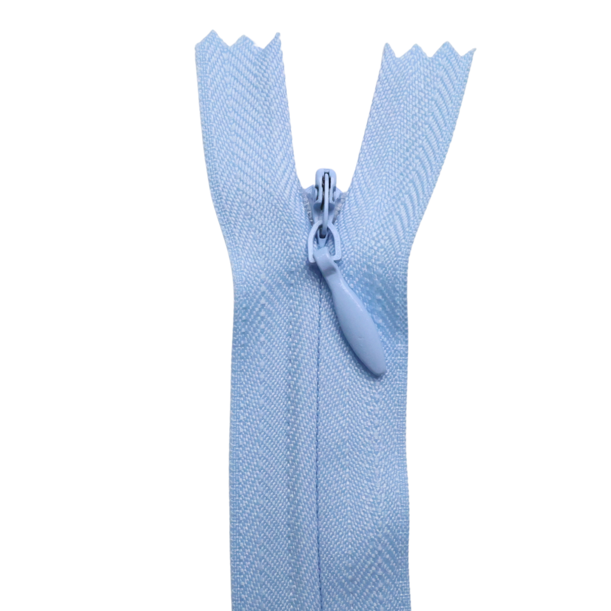 All Purpose, Plastic Invisible Zippers -18", Blue Shade