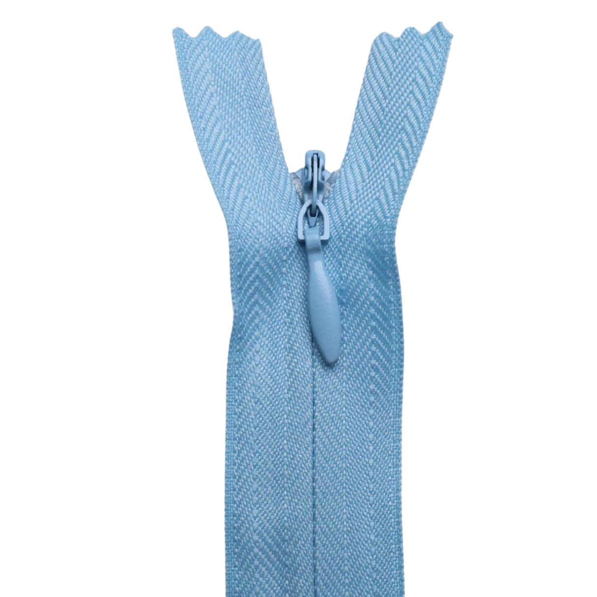 All Purpose, Plastic Invisible Zippers -18", Blue Shade