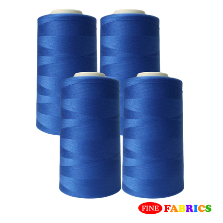 Sewing Threads: 5,000 Yards: All-Purpose: 100% Polyester: Tex24: 22 Colors(W/B, Neutral/Blue Shades): Single/Pack