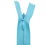 All Purpose, Plastic Invisible Zippers -18", Blue Shade
