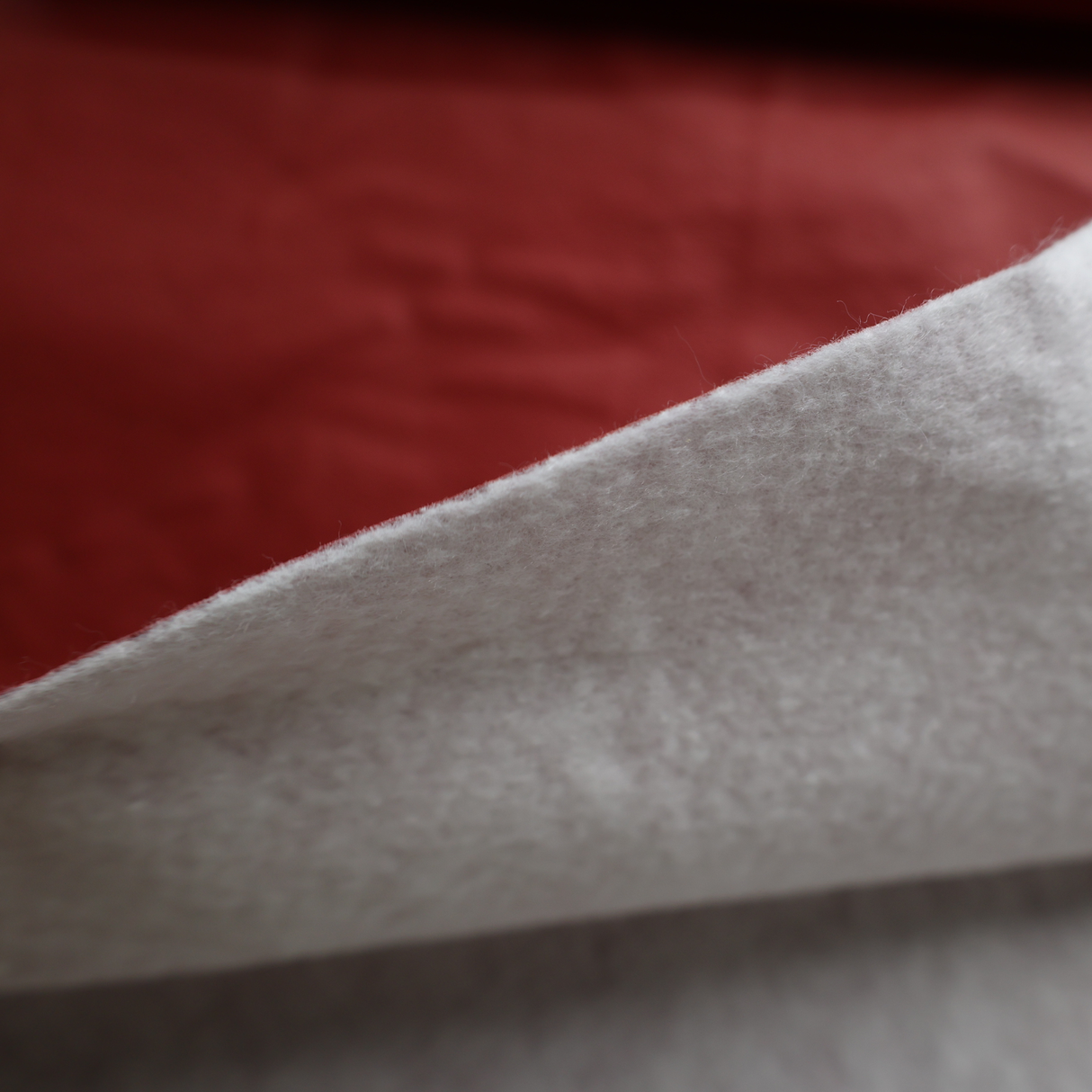 Lightweight  Red Faux Leather Upholstery Fabric (2Colors)