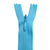 All Purpose, Plastic Invisible Zippers -18", Blue Shade