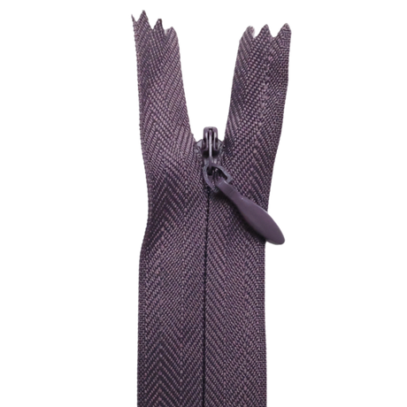 All Purpose, Plastic Invisible Zippers -18", Purple Shade