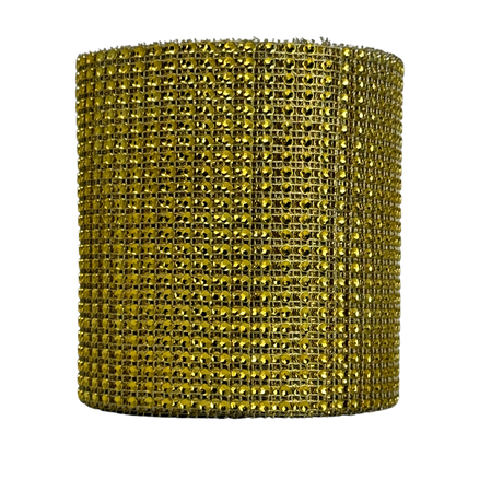 Rhinestone Mesh Rolls: 9 Colors, W: 4.75 Inches, L: 10 Yards, 24 Rows