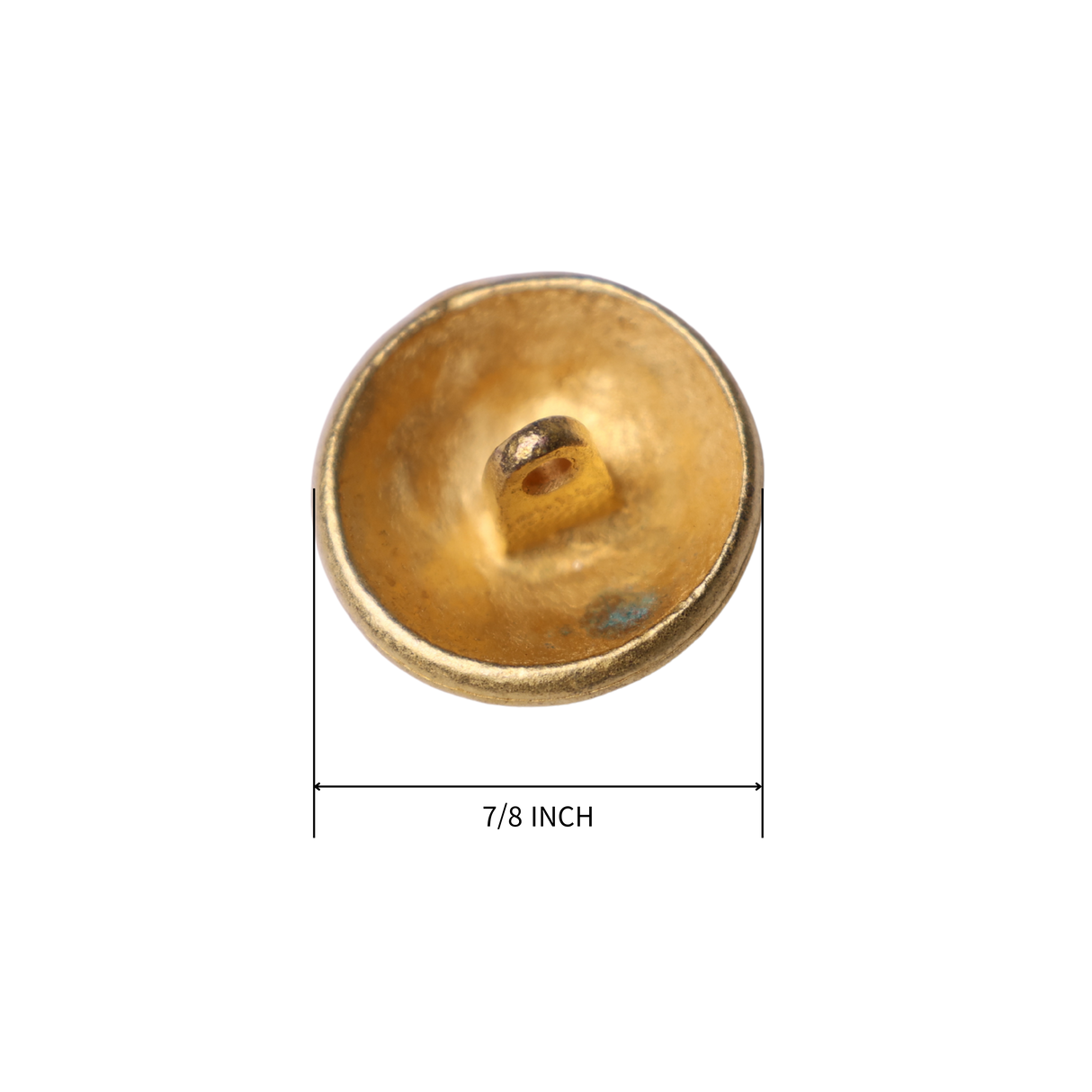 3PC Vintage Brass shank Button – 7/8" (2.22 cm)
