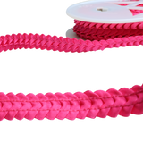 Satin Braided Trim – Hot Pink (10 Yards Roll)