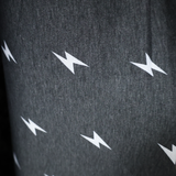 French Terry Knit Fabric Lightning Print(#FTY601) - By The Yard