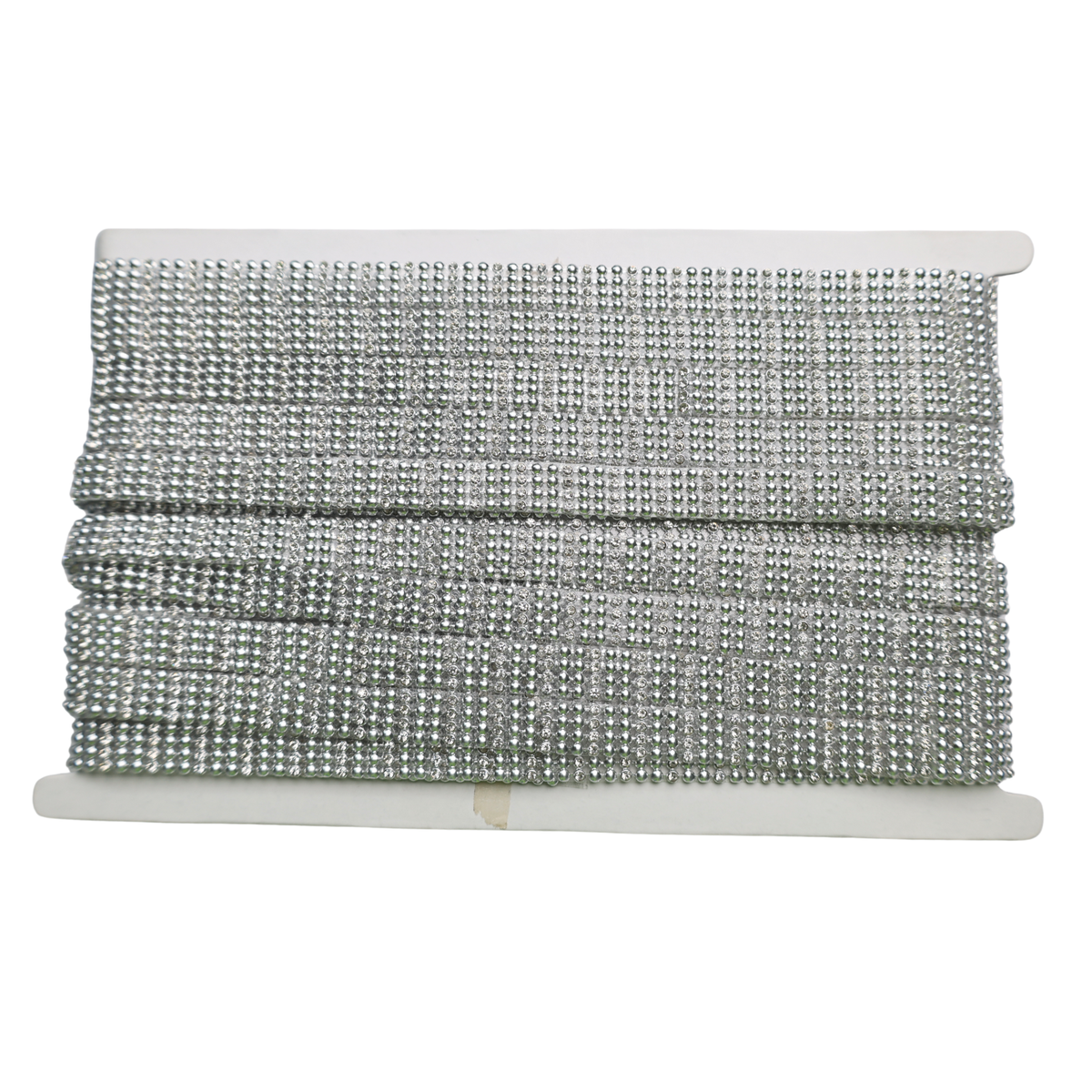 Silver Rhinestone Trim- 0.5 Inch/10YDS (#SIL24)