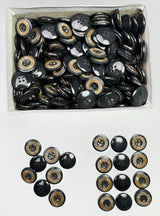 Button, Plastic Resin, RENO Italy, 32L(13/16"), 2 Gross Box, for Sewing & Craft, Art & Deco