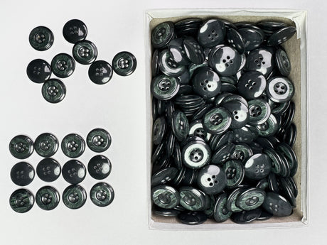 Button, Plastic Resin, RENO Italy, 32L(13/16"), 2 Gross Box, for Sewing & Craft, Art & Deco