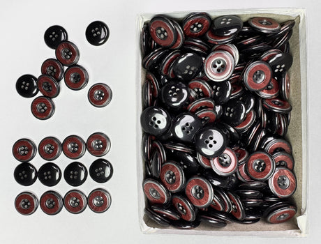 Button, Plastic Resin, RENO Italy, 32L(13/16"), 2 Gross Box, for Sewing & Craft, Art & Deco