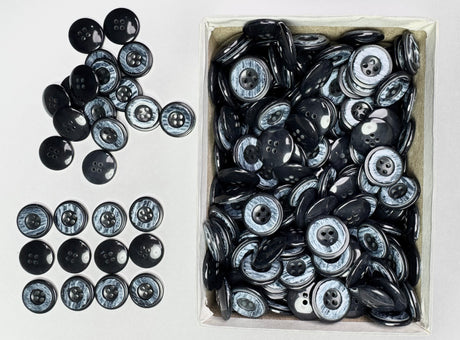 Button, Plastic Resin, RENO Italy, 32L(13/16"), 2 Gross Box, for Sewing & Craft, Art & Deco