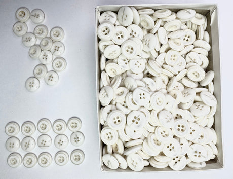 Button, Plastic Resin, RENO Italy, 24L(5/8"), 4 Gross Box, for Sewing & Craft, Art & Deco