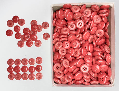 Button, Plastic Resin, RENO Italy, 24L(5/8"), 4 Gross Box, for Sewing & Craft, Art & Deco