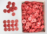Button, Plastic Resin, RENO Italy, 32L(13/16"), 2 Gross Box, for Sewing & Craft, Art & Deco