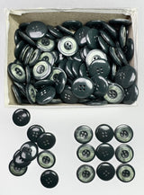 Button, Plastic Resin, RENO Italy, 40L(1"), 1 Gross Box, for Sewing & Craft, Art & Deco