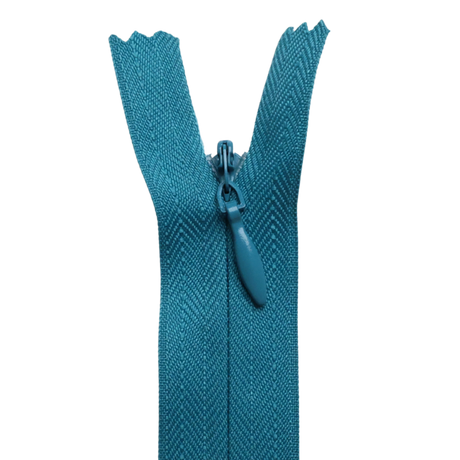 All Purpose, Plastic Invisible Zippers -18", Blue Shade
