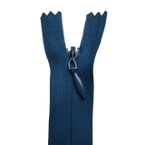 All Purpose, Plastic Invisible Zippers -18", Blue Shade
