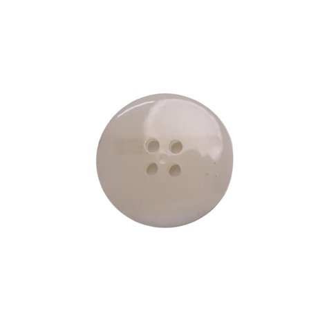 BARBIZON Button: White(#6512), 4-Hole, 1 Size(L36), by Dozen(12 pcs)/Gross(144 pcs)