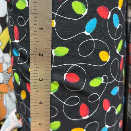 Double Brushed Jersey Knit Fabric Fabric(holiday lights)#IT601 -  By The Yard